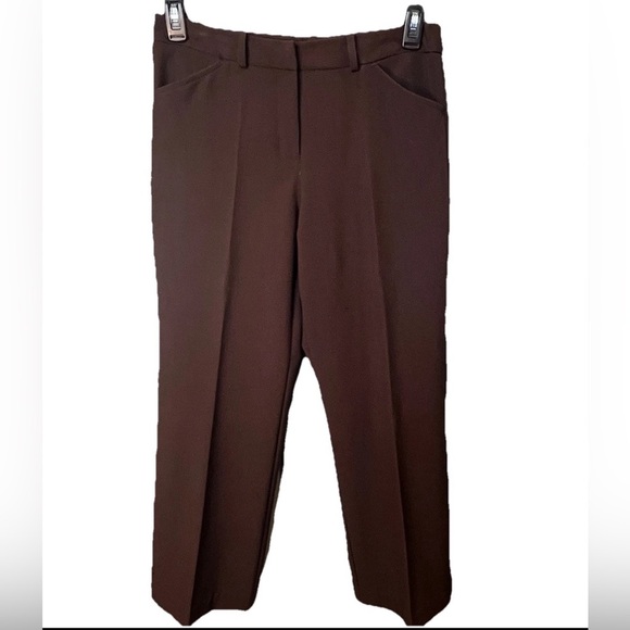 Worthington Modern Fit Ladies Chocolate Brown Dress Slacks 30" Long Size 10 - Picture 1 of 9